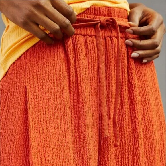 Essentiel Antwerp Crinkle Crepe Wide Leg Pants Summer Spring Sz 10 - Picture 5 of 14